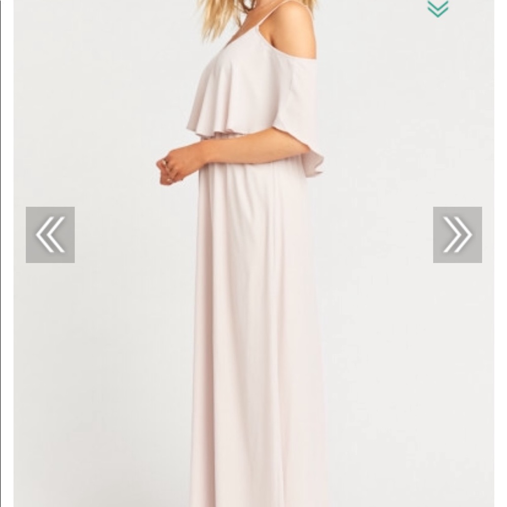 CAITLIN RUFFLE MAXI DRESS ~ SHOW ME THE RING CRISP - Picture 2 of 8